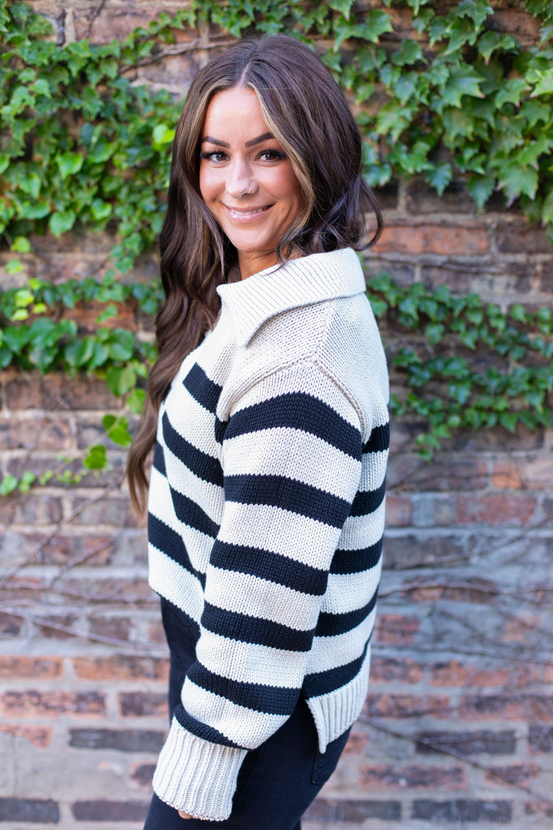 Berkley Collared V Neck Sweater