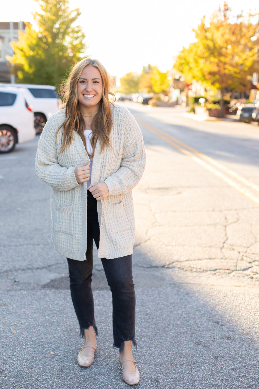 Waffle Chunky Cardigan