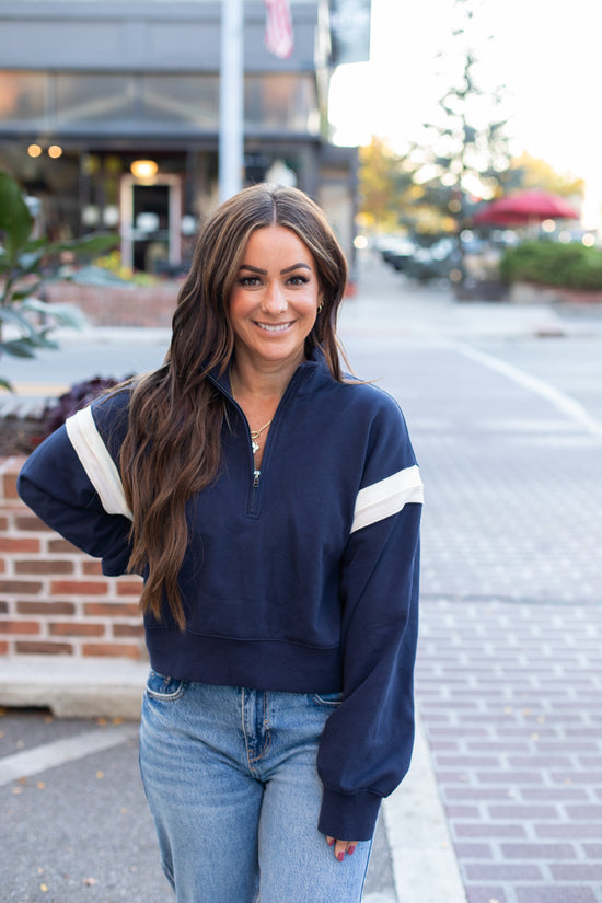 Varsity Quarter Zip Pullover