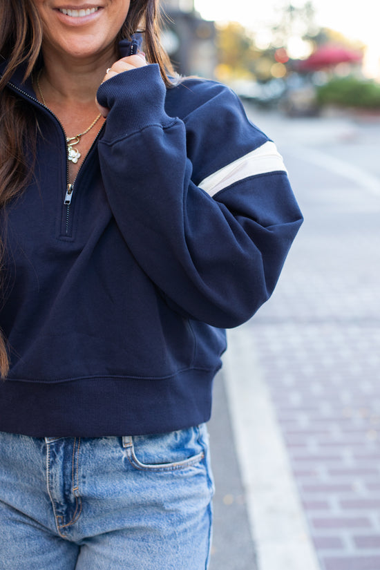 Varsity Quarter Zip Pullover