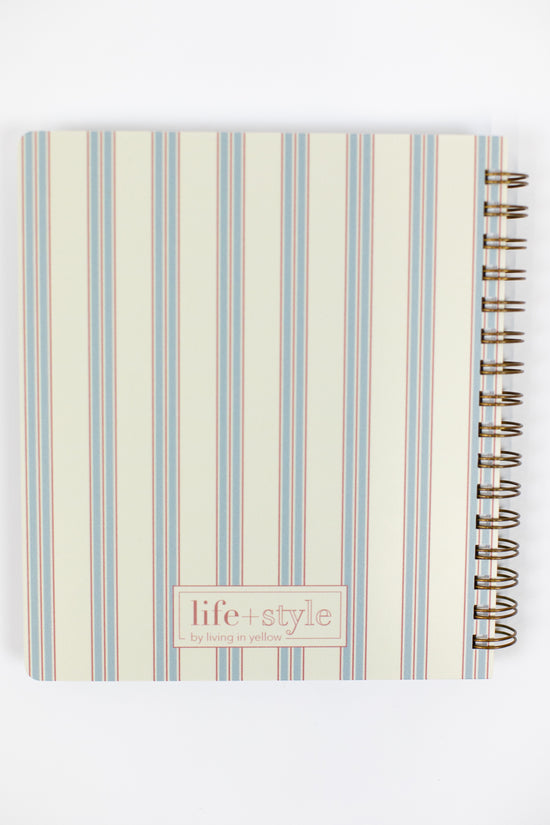 2025 Life + Style Weekly Planner: Pinstripe