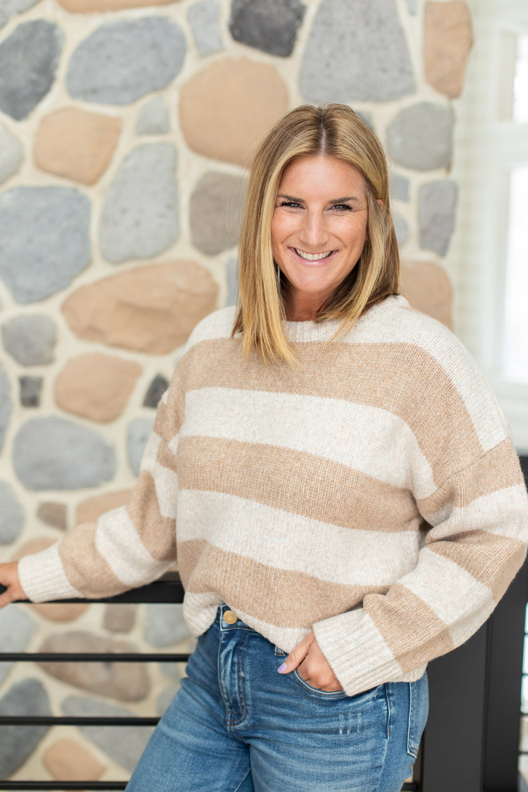 Sienna Striped Sweater  FINAL SALE – Living In Yellow