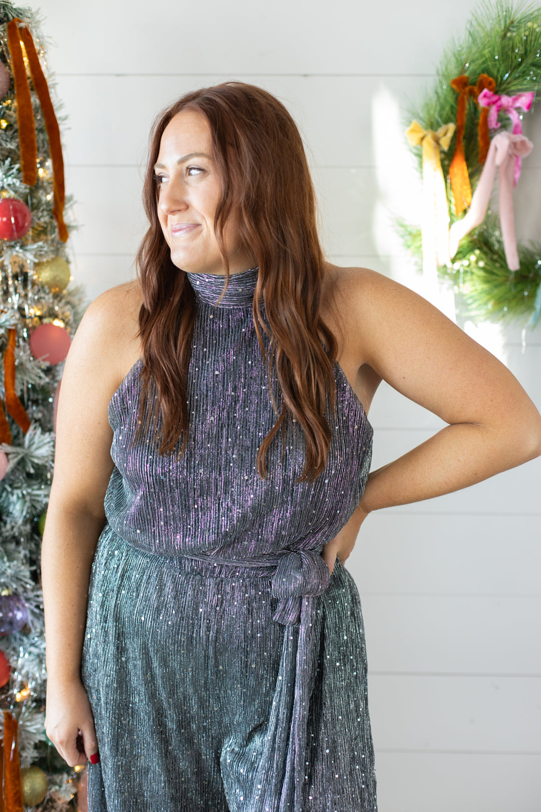 Mariah Belted Sequin Jumpsuit | FINAL SALE