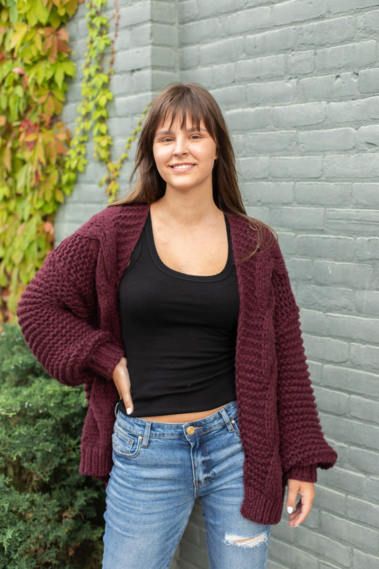 Chunky Cable Cardigan