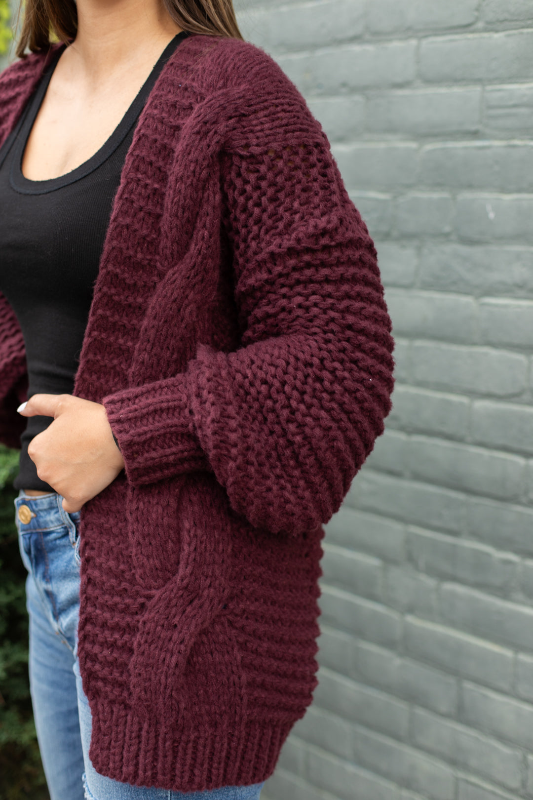 Chunky Cable Cardigan