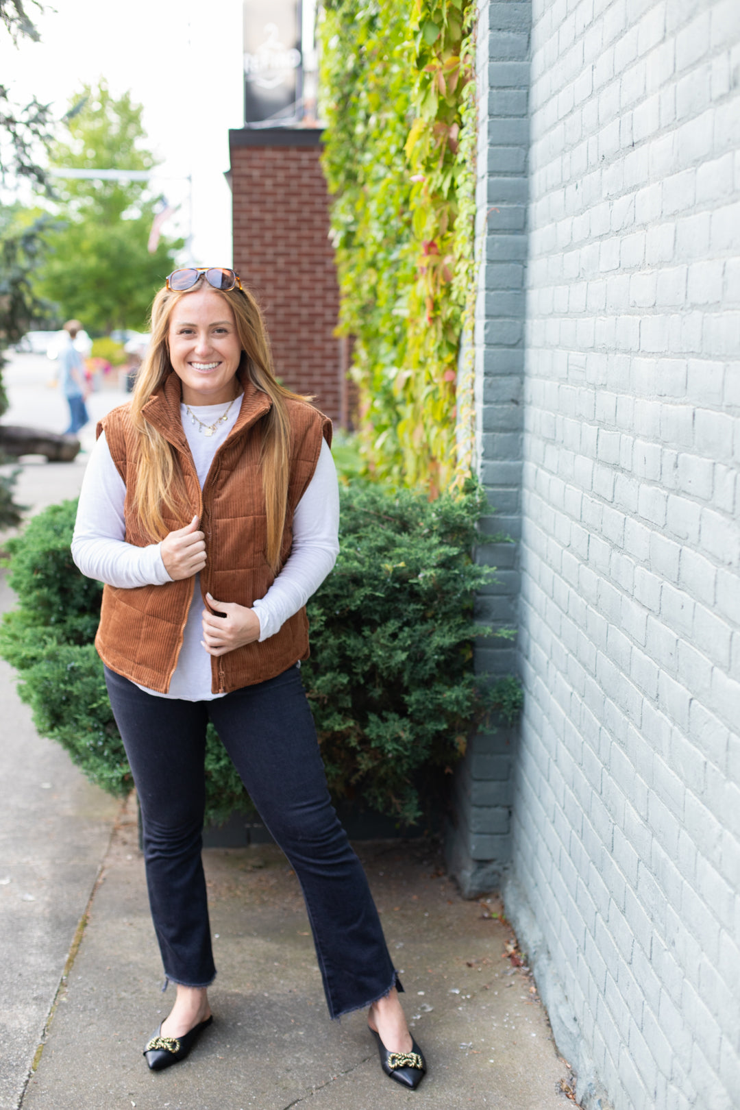 Corduroy Puffer Vest