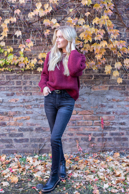 Kaitlyn Balloon Sleeve Sweater