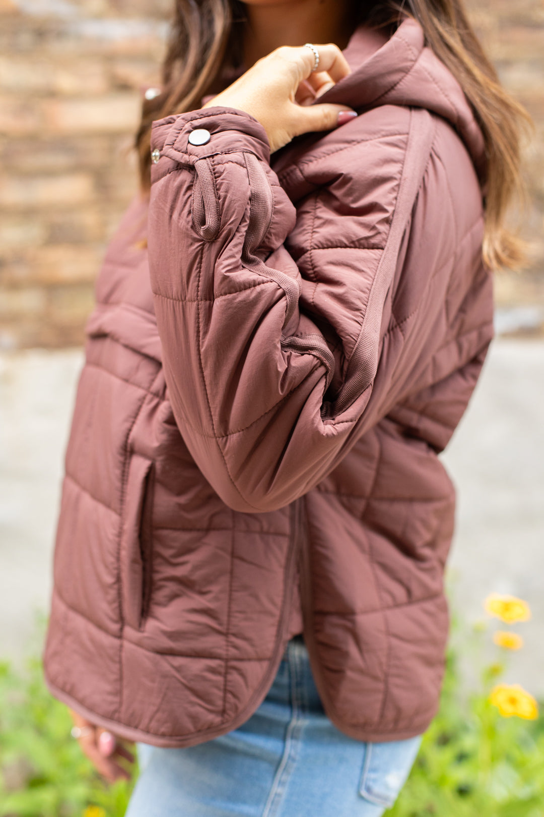 Quilted Hooded Pullover | FINAL SALE