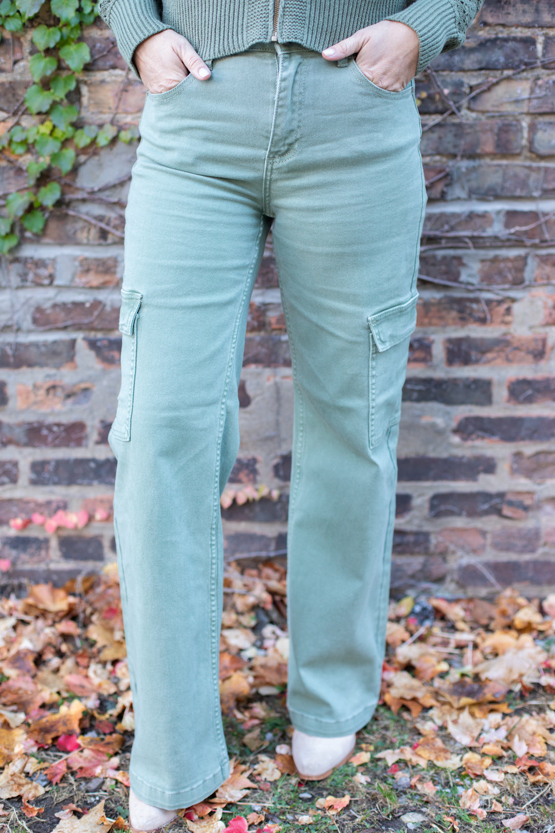 Risen Wide Leg Cargo Pants