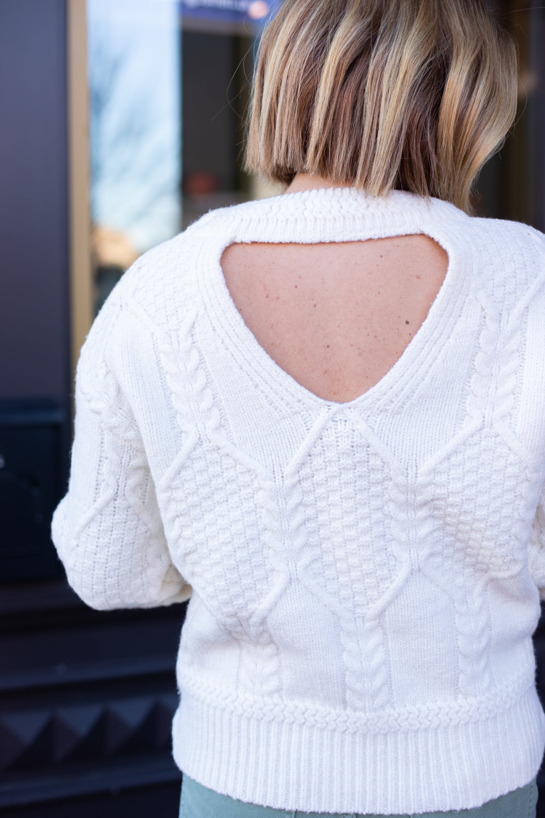 Nancy Cut Out Sweater