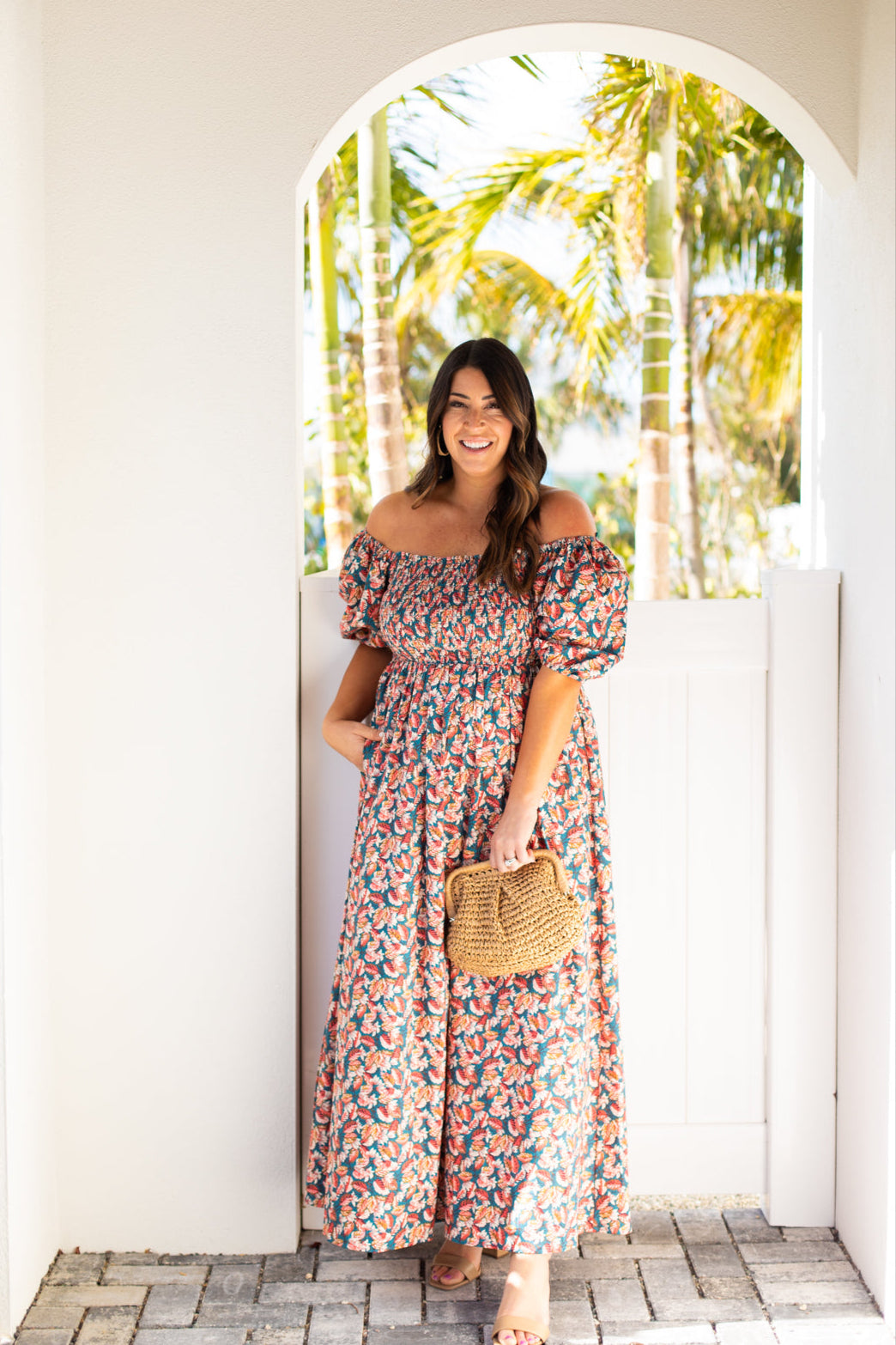 Savannah Smocked Floral Maxi Dress