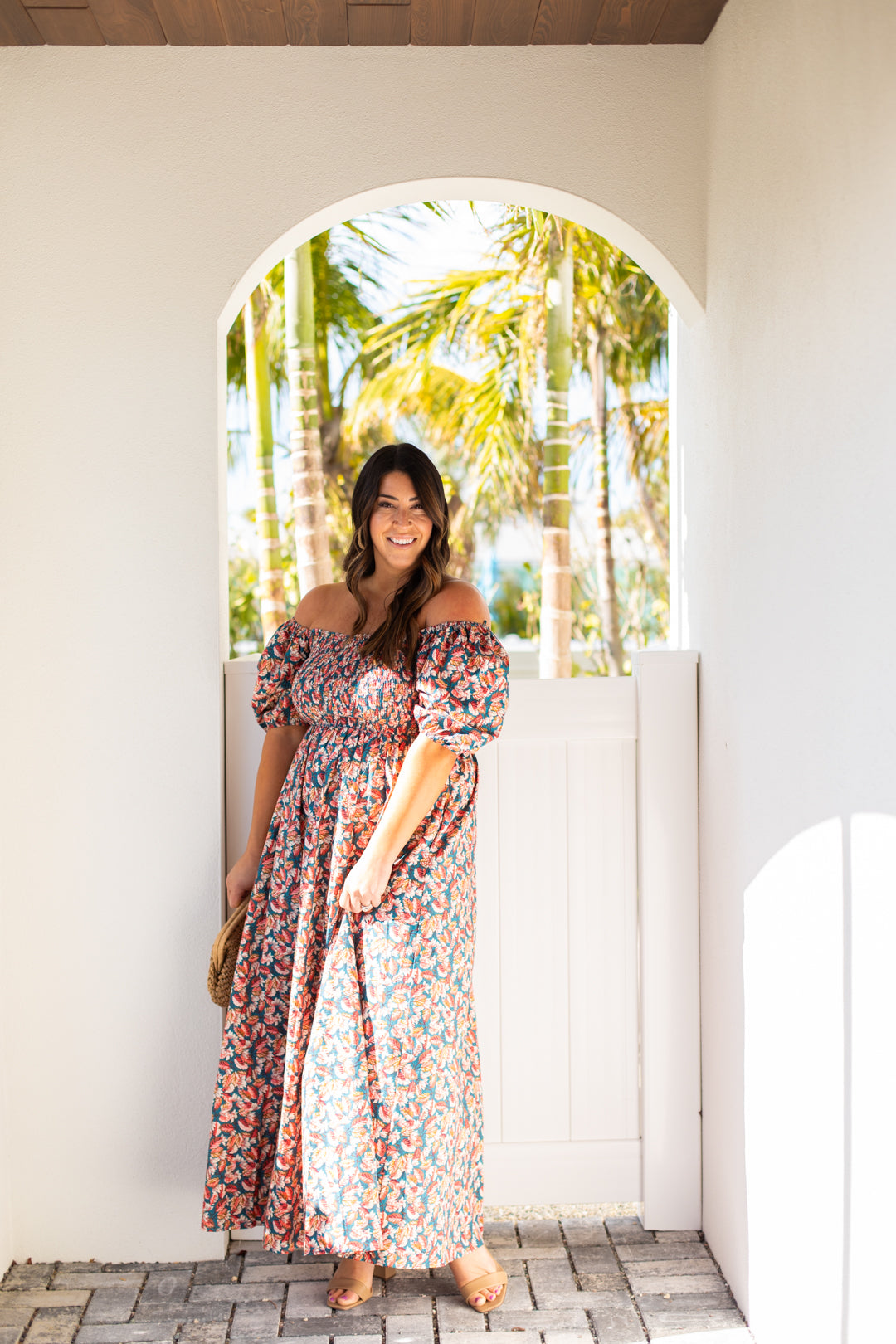 Savannah Smocked Floral Maxi Dress