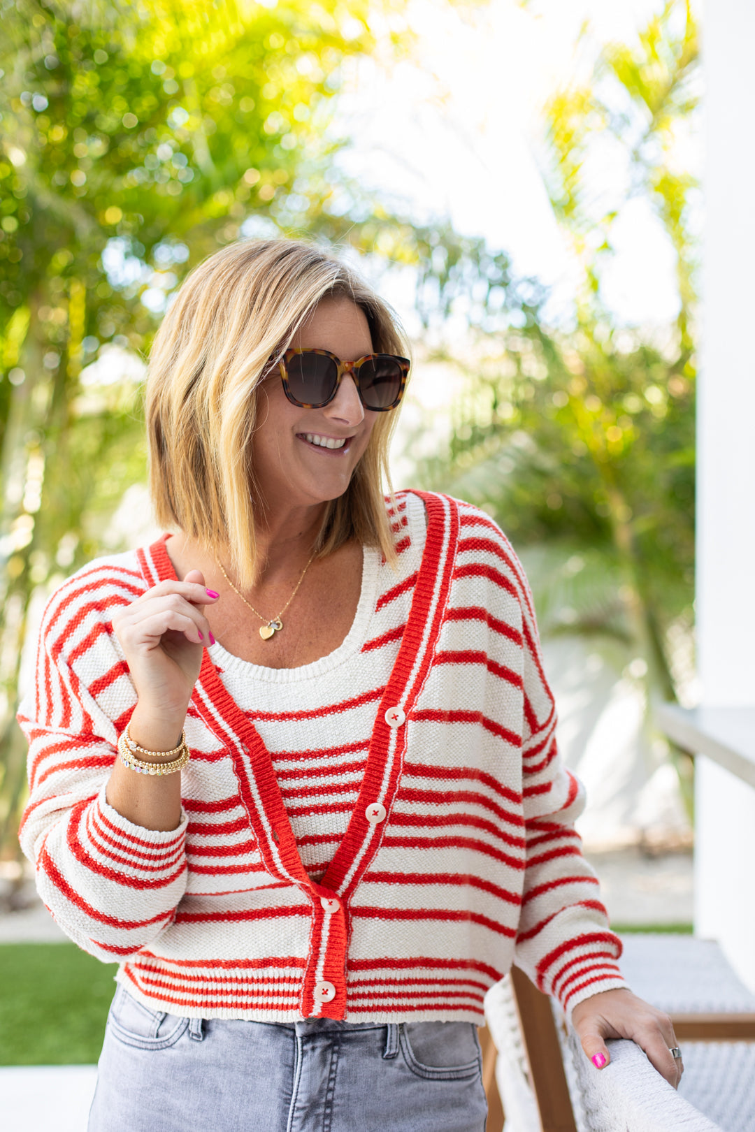 Alana Striped Sweater Tank