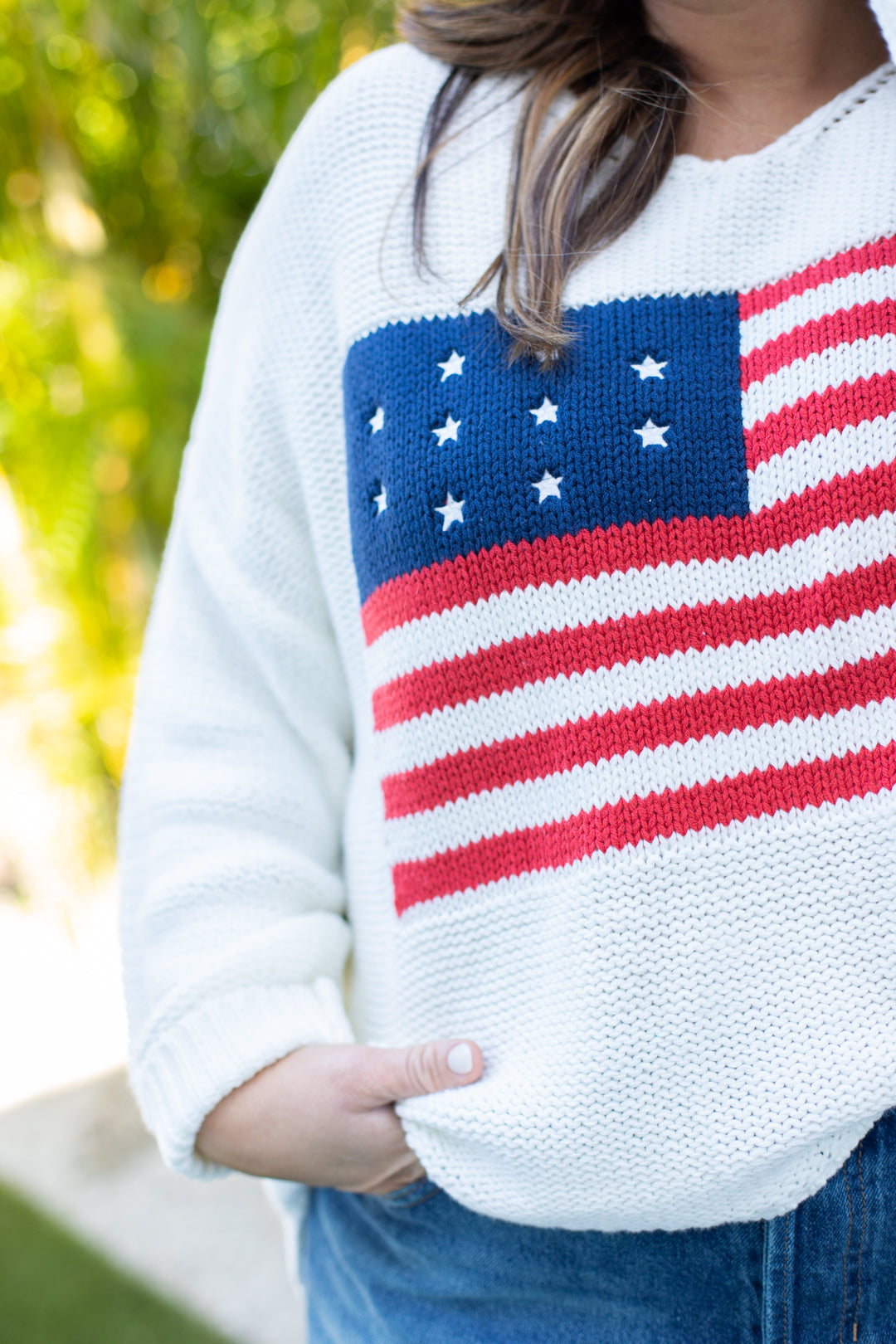 American Flag Sweater