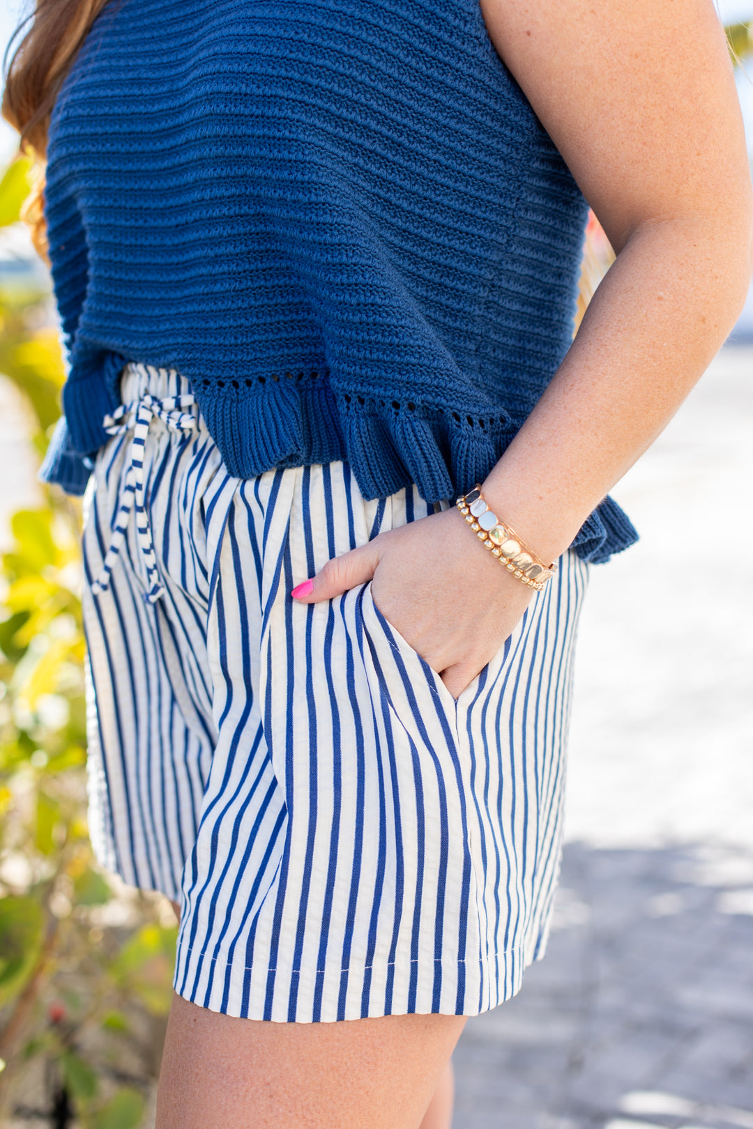 Hilton Striped Pull On Shorts