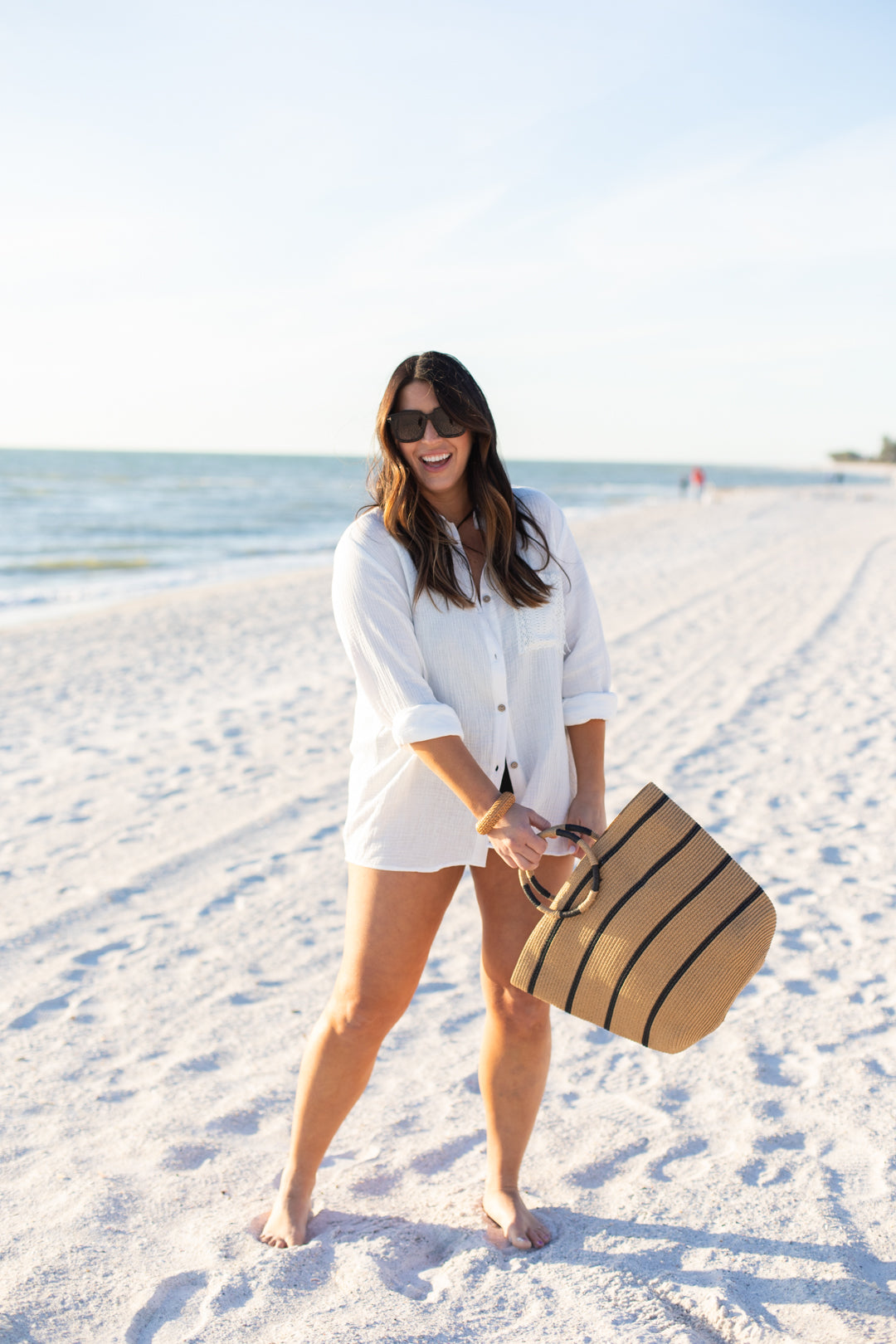 Gulf Shores Gauze Button Up