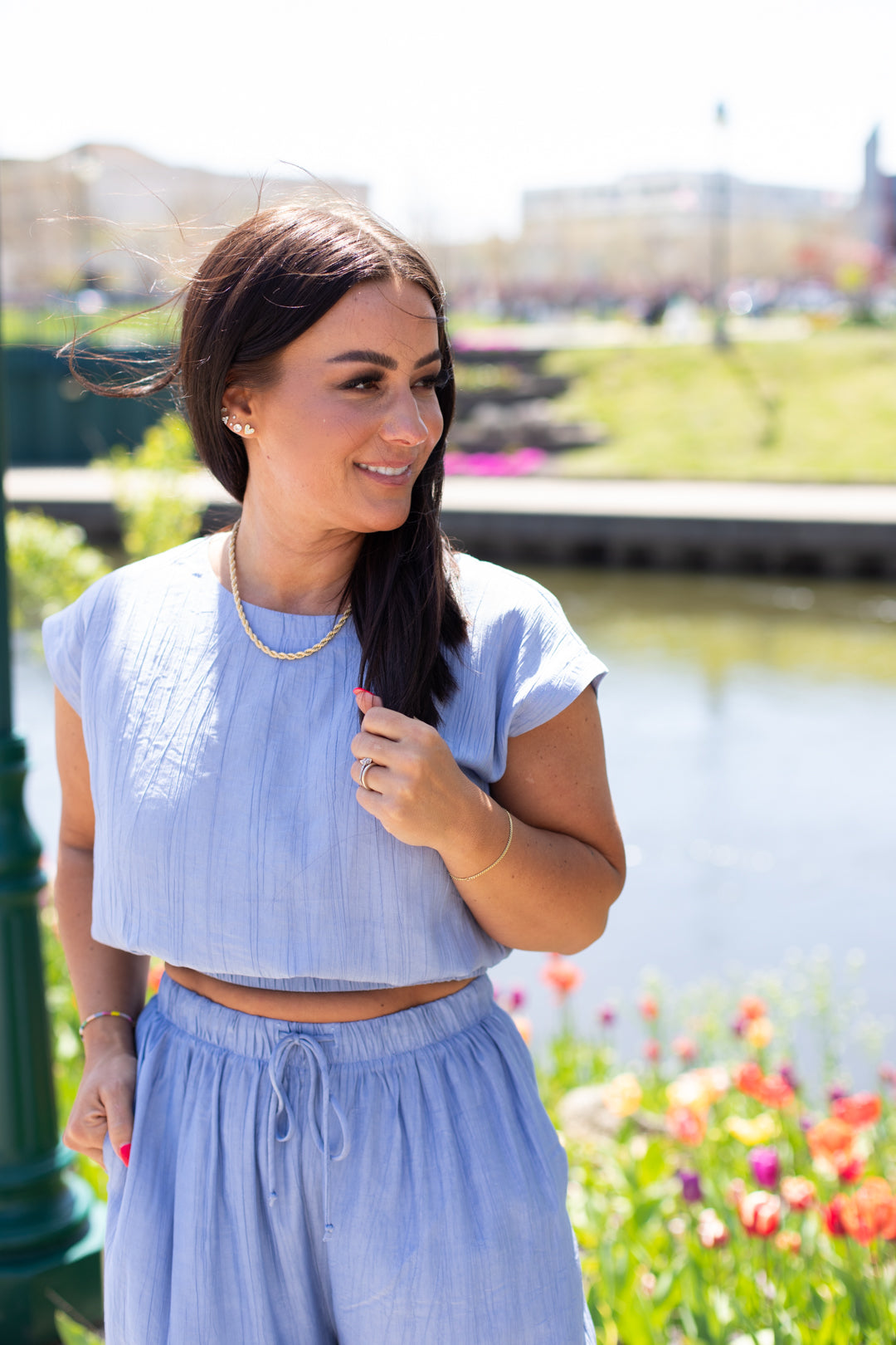 Daphne Cropped Bubble Top | FINAL SALE