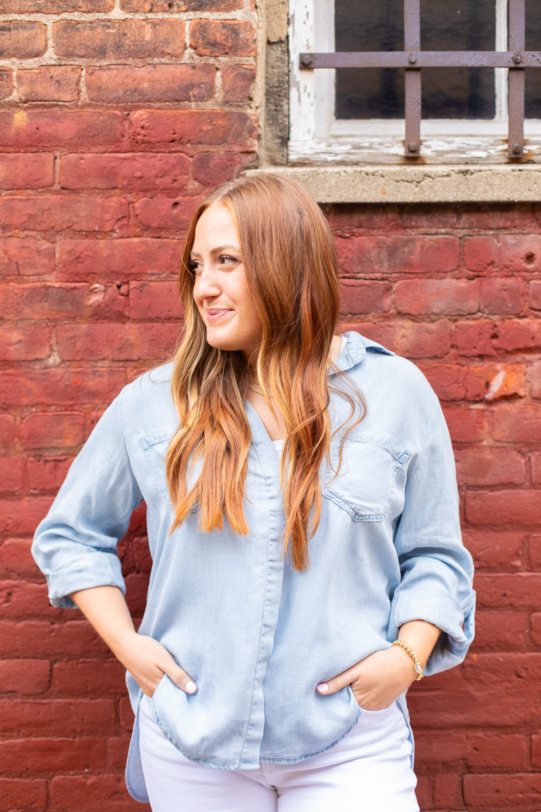 Maddie Denim Button Up | FINAL SALE