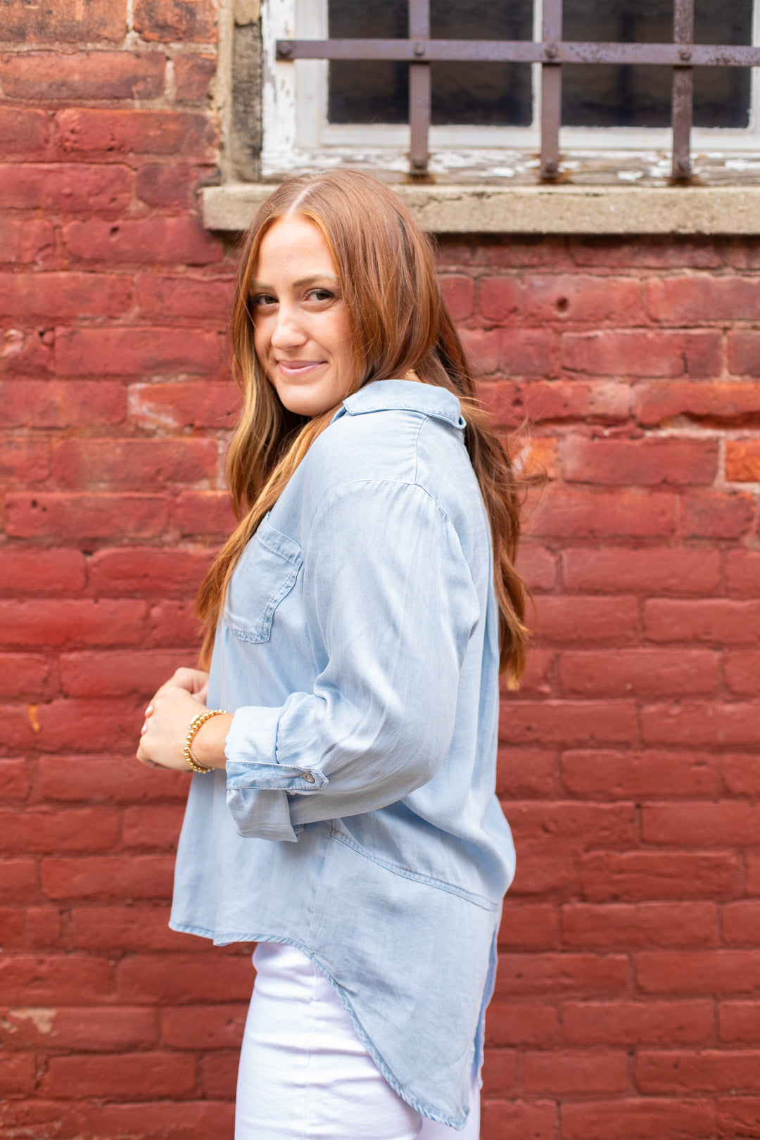 Maddie Denim Button Up | FINAL SALE