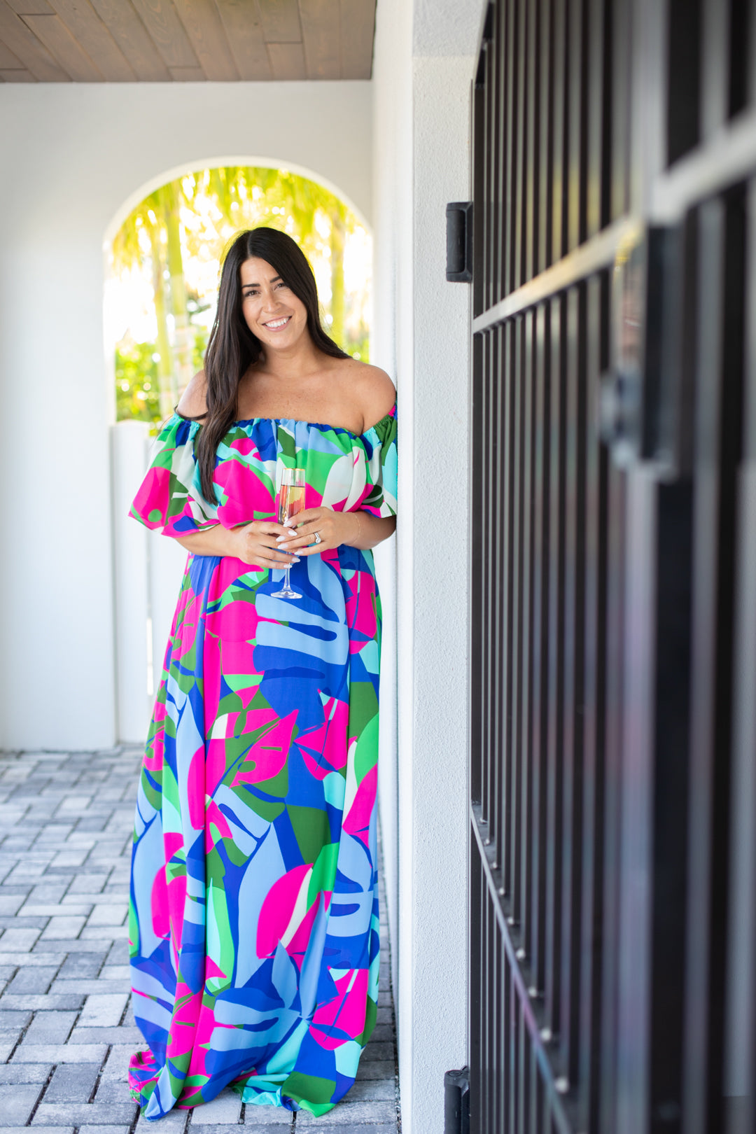 Havana Off the Shoulder Maxi  | FINAL SALE