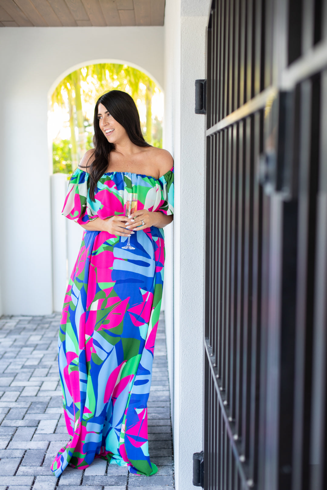 Havana Off the Shoulder Maxi  | FINAL SALE