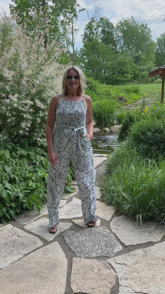 Load and play video in Gallery viewer, Andie Smocked Jumpsuit
