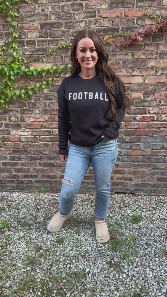 Load and play video in Gallery viewer, Football Graphic Sweatshirt
