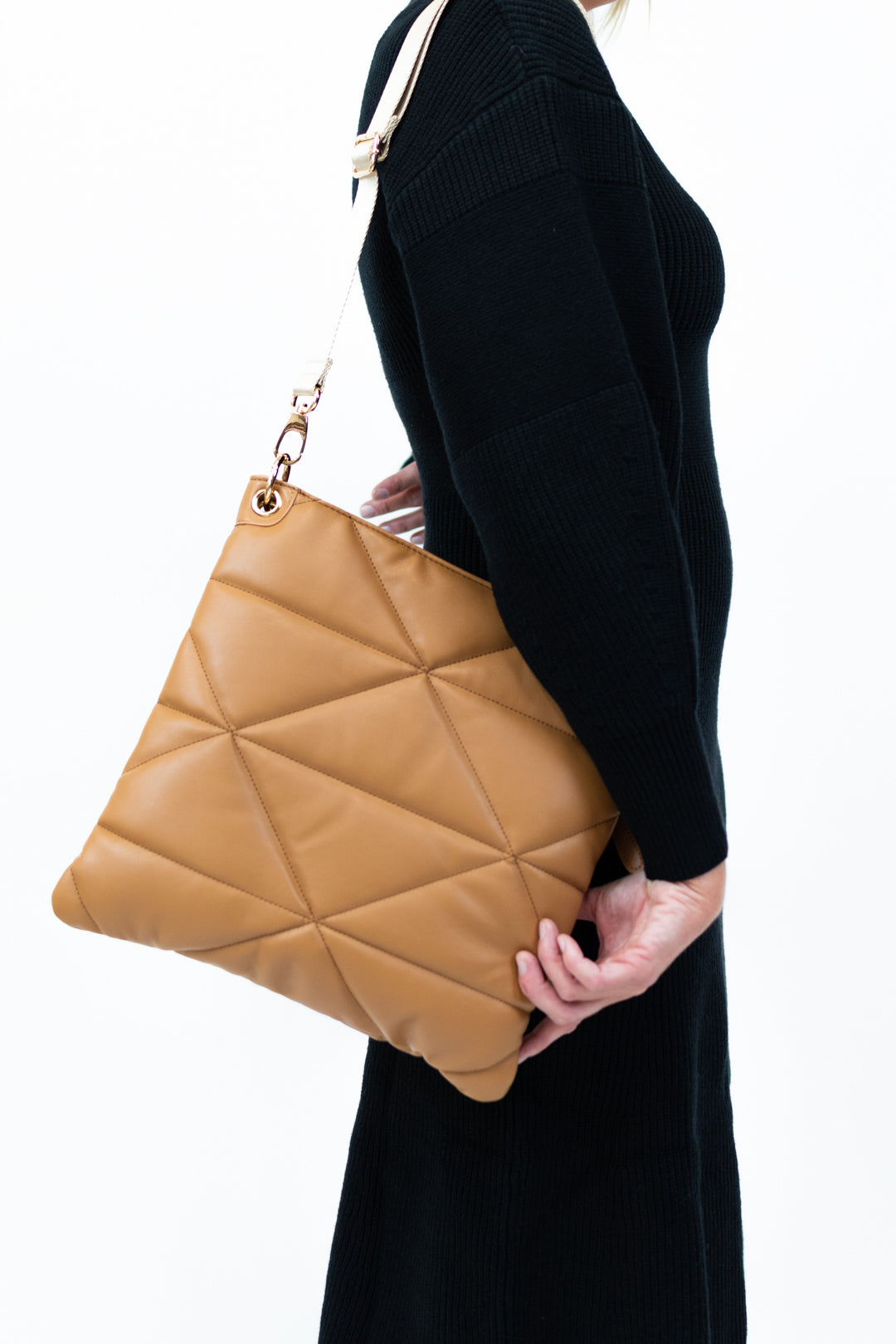 Faux Leather Quilted Nappa Crossbody | FINAL SALE – Living In Yellow