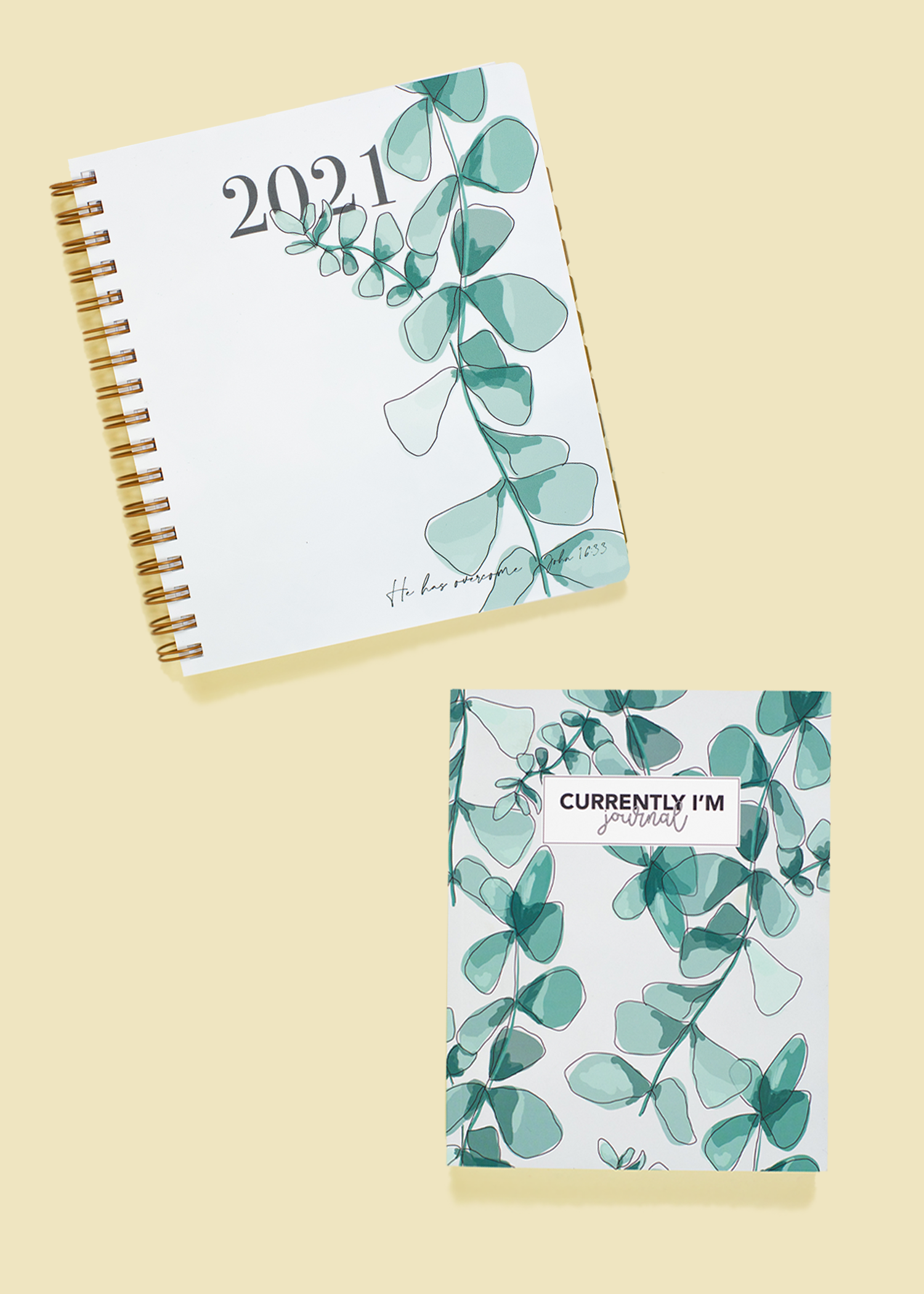 1 Year Currently I'm Gratitude Journal: Green Floral